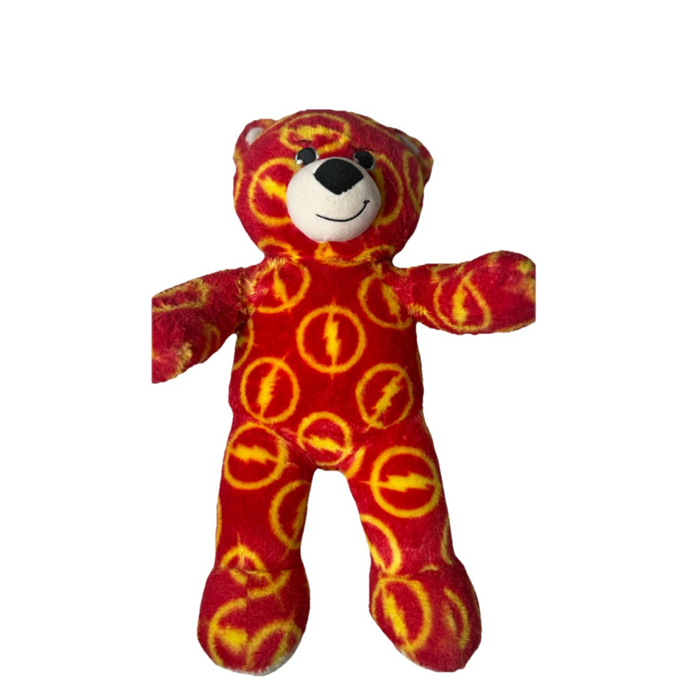 Build A Bear Flash Plush Rare Justice League Stuffed Animal Teddy Bear 16"